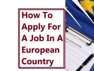 How To Apply For A Job In A European Country